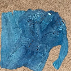 Vintage 70s California Pado Denim Jumper